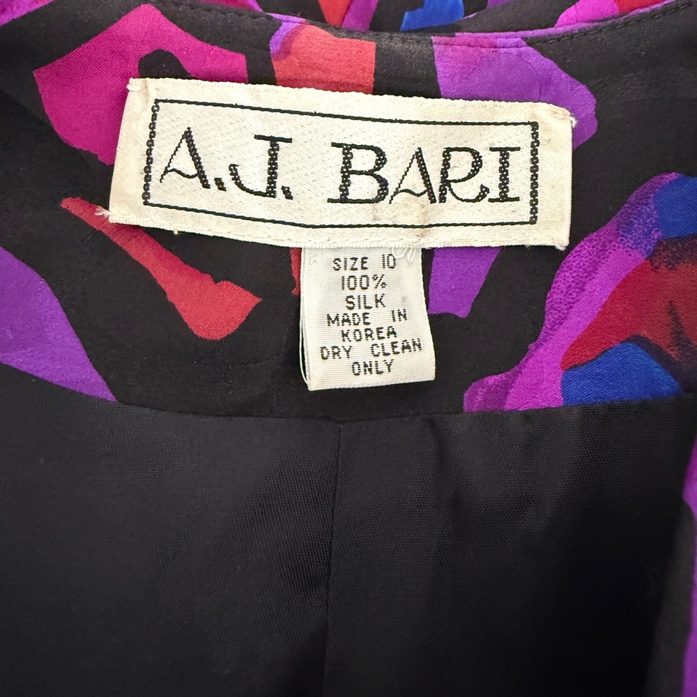 Active Seller! Vintage AJ Bari Power Suit Top 80s Costume - Picture 2 of 4